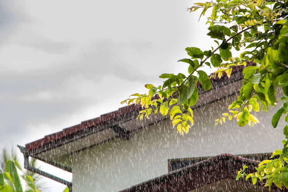 raining on roof