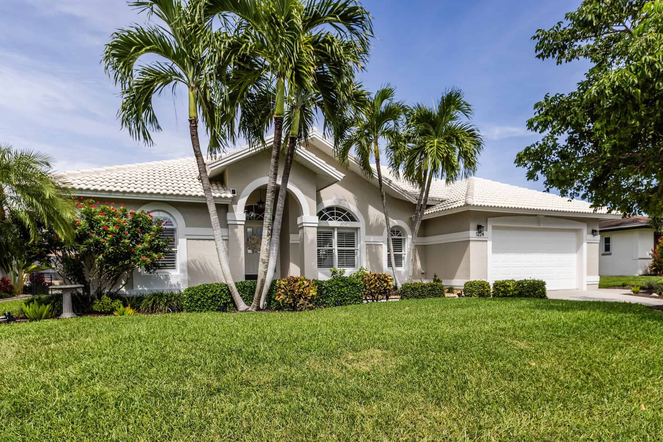 Luxury House Exterior on Marco Island Florida